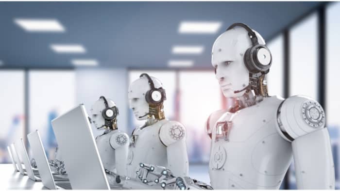 Do we really need human form robots to sit in a call center and answer phones? This can be done with a single server.