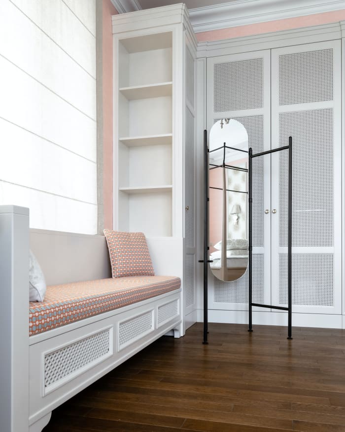 Tall and skinny objects can save area space. They can also bring attention to the ceiling, which is a good thing.