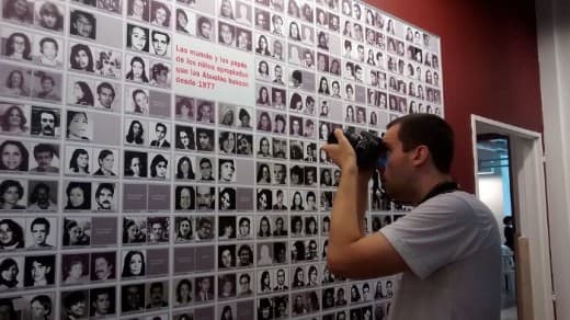 Collections of photos from families whose children and grandchildren had disappeared — By Giselle Bordoy WMAR