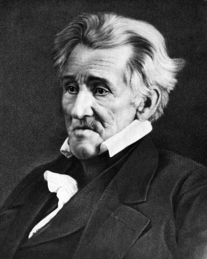 Former U.S. President, Andrew Jackson months before his death at age 78. He served as the country's seventh president, from March 4, 1829, to March 4, 1837.