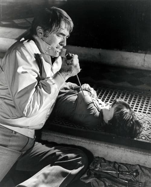 Peck may be slightly too old for the role but he brings a level of gravitas to the film that elevates the tension by itself.