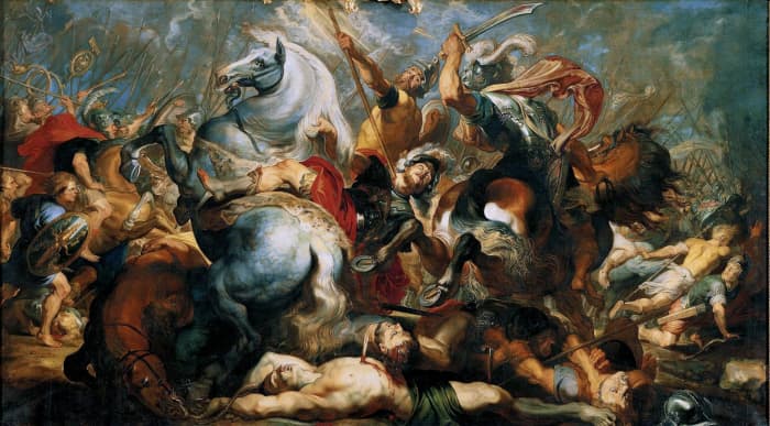 Oil Painting: 'The Death of Decius Mus' by Peter Paul Rubens, circa 1616