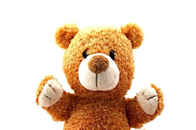 This is Bob's stuffed bear Tim. Why is Tim the Teddy Bear so important? He ties together the children/Minions and the adults.