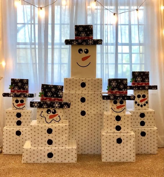 50+ Adorable DIY Snowman Gift Tower Ideas That Are Almost Too Cute to ...