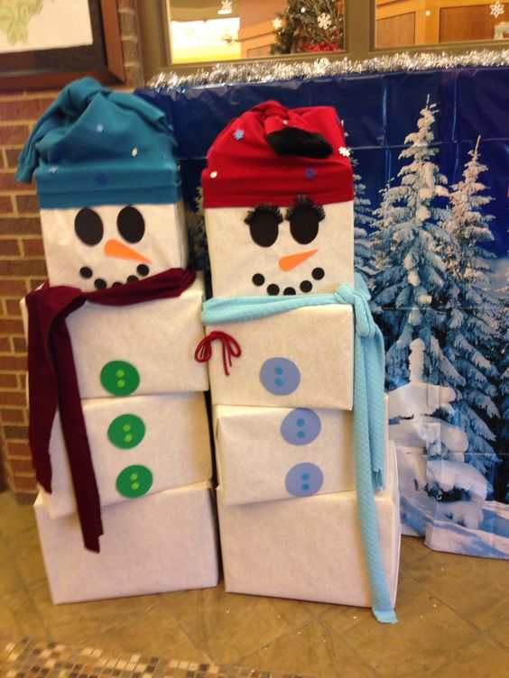 50+ Adorable DIY Snowman Gift Tower Ideas That Are Almost Too Cute to