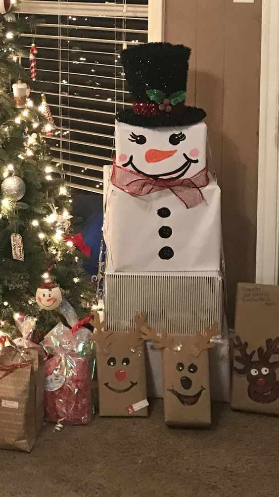 50+ Adorable DIY Snowman Gift Tower Ideas Holidappy
