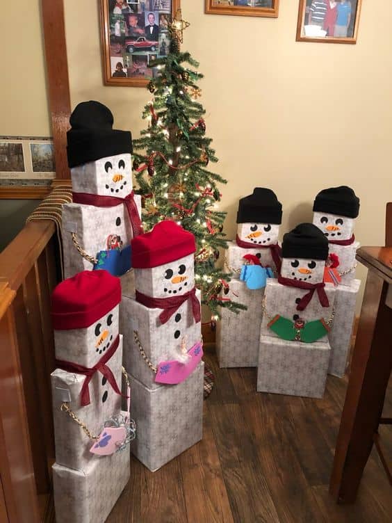 50+ Adorable DIY Snowman Gift Tower Ideas That Are Almost Too Cute to ...