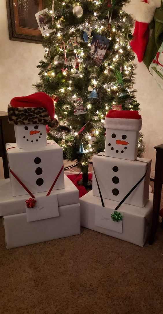 50+ Adorable DIY Snowman Gift Tower Ideas That Are Almost Too Cute to