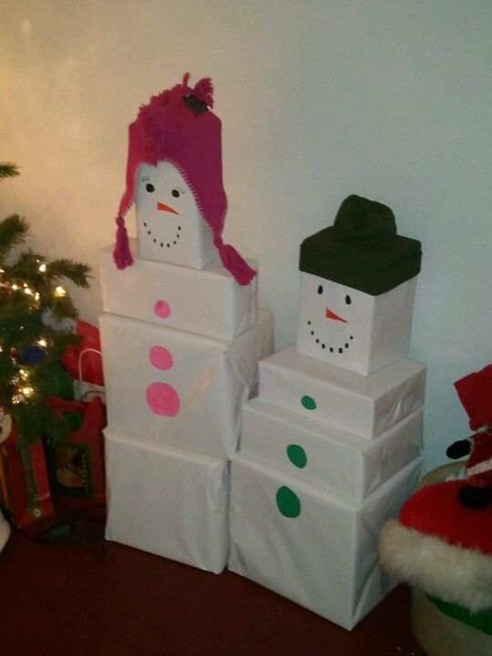 50+ Adorable DIY Snowman Gift Tower Ideas Holidappy