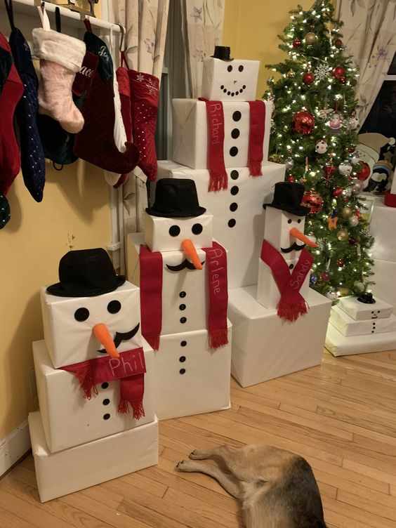 50+ Adorable DIY Snowman Gift Tower Ideas Holidappy