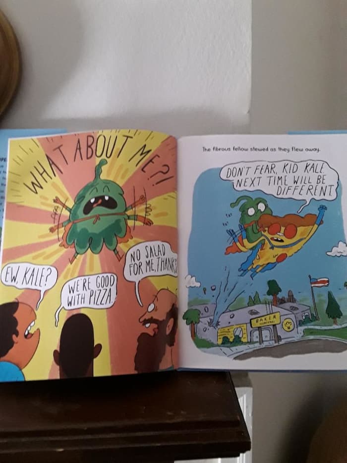 The children at Baker Elementary think "Yuck" about pizza and kale together