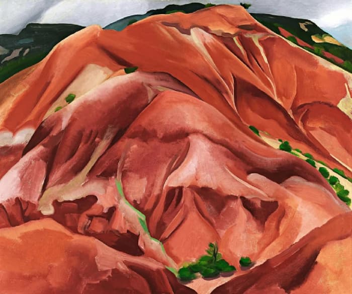 O'Keefe claimed the mountains of New Mexico as her own. Georgia O'Keeffe, "The Mountain," New Mexico, 1931