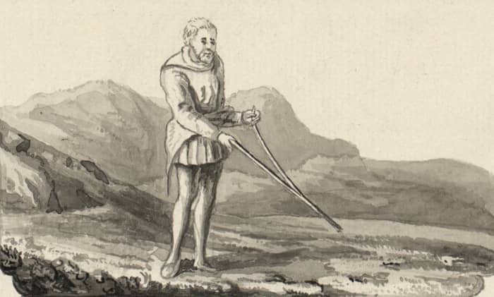Hazel wood is the preferred choice for dowsing rods.