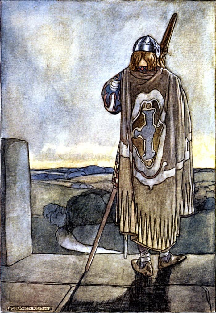 Fionn mac Cumhaill eats the Salmon of Knowledge who ate magical hazelnuts.