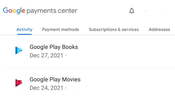 Google Payments Center