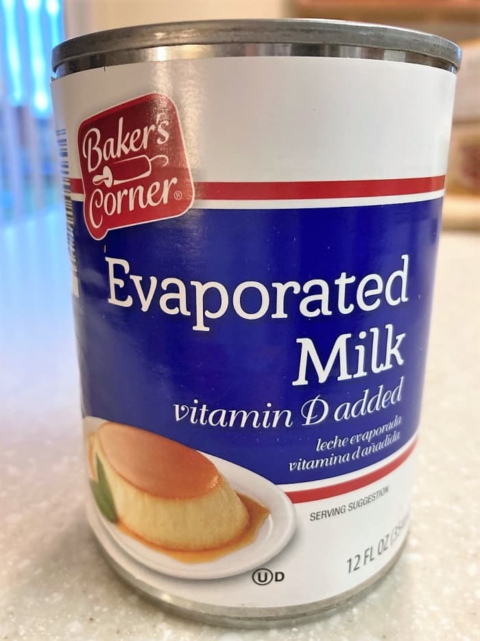 Evaporated milk gives this dessert a creamier texture that is both sweeter and thicker than whole milk.