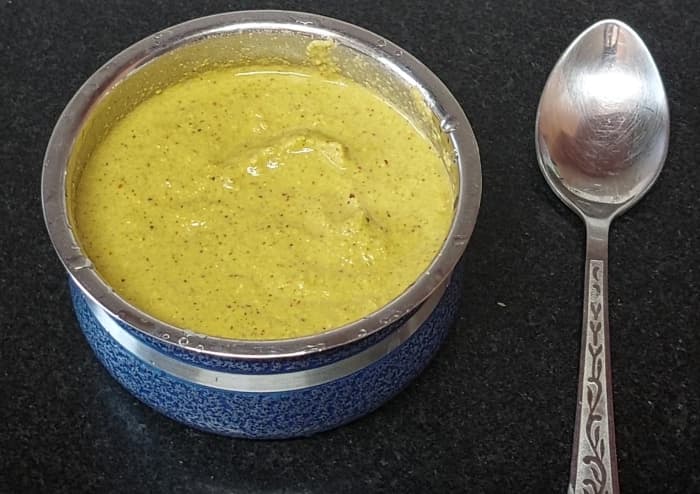 Tasty and healthy ridge gourd peel chutney is ready to serve. Serve with rice, dosa or idli and enjoy.