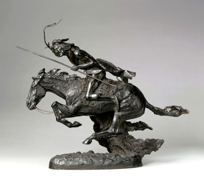 "The Cheyenne," Frederic Remington, in the collection of the Metropolitan Museum of Art.
