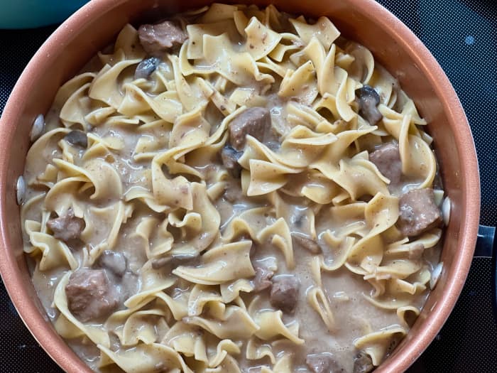 Easy Beef Stroganoff Recipe Cream of Mushroom and French Onion Soup