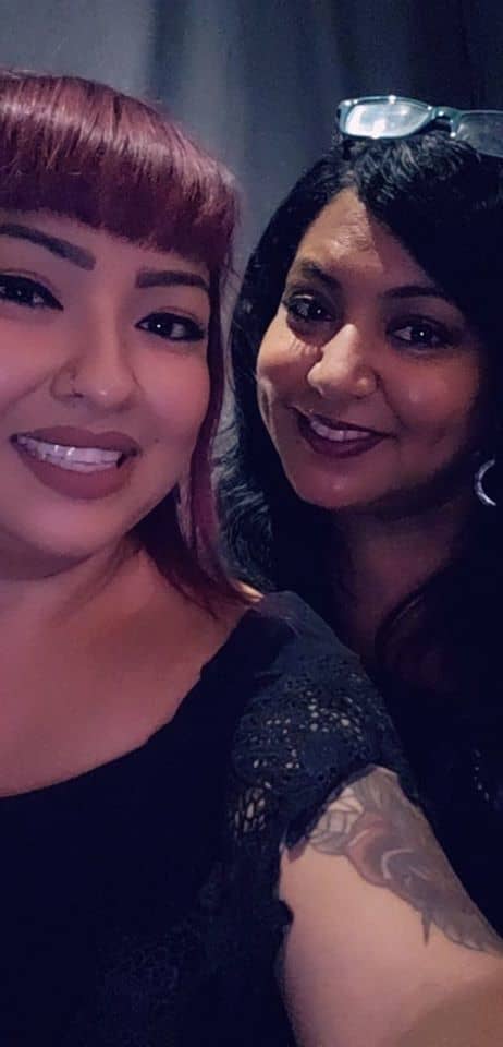 Elvia pictured with multi-platinum award winning songwriter and producer,Melanie Andrews who co-wrote "Forbidden Fruit" along music producing partner, Jay Shanklin.