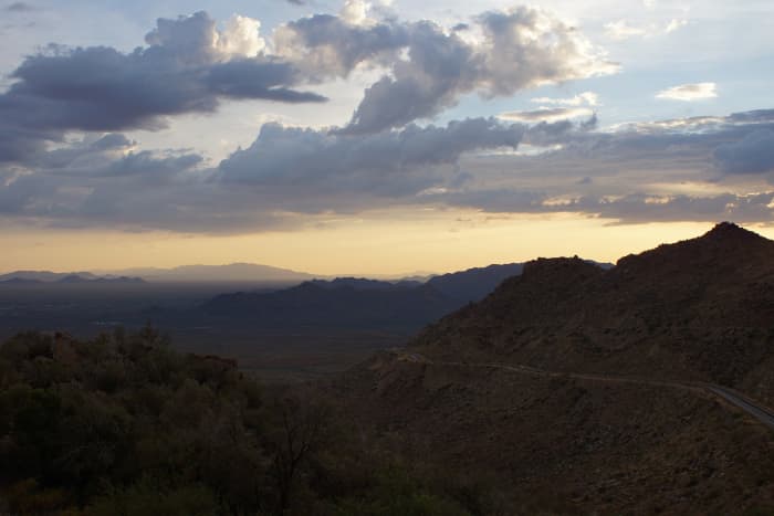 The road up Yarnell Hill is a bit deceptively named. You will be scaling a steep mountainside with hairpin turns. But sweaty hands and a white knuckle grip will reward you with views of the valley below for miles.