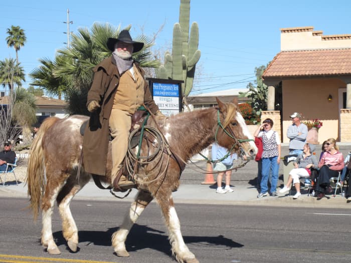 Many colorful characters enliven the Wickenburg scene once a year at Wickenburg's annual Gold Rush festival.