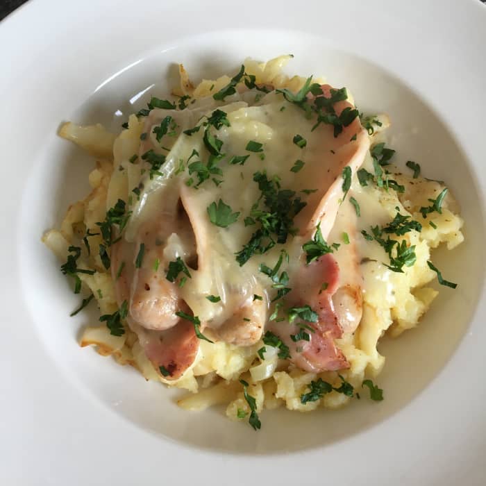 Cabbage and bacon with sausage, mash and onion gravy is just one of the recipes featured on this page