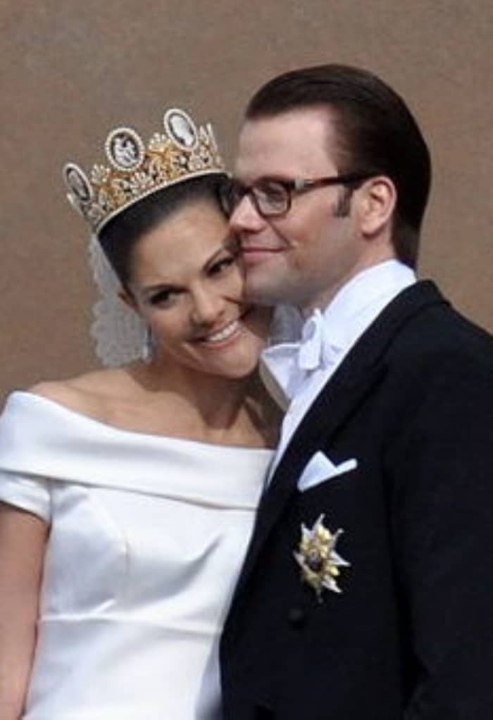 The 2010 wedding of Crown Princess Victoria of Sweden and (Olof) Daniel Westling. The bride wore the cameo crown from the cameo parure owned by Josephine de Beauharnais.