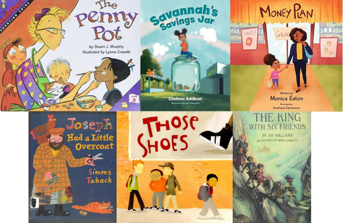These book titles are related to A Chair for My Mother in a variety of ways. Some are about saving money, some are about overcoming hardship, and some are about thrift and using what you have in creative ways.
