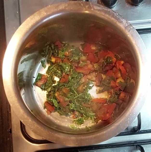 Green Gram Methi Leaves Curry Tasty Indian Side Dish Delishably