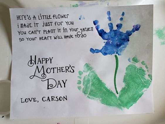 35+ Adorable Mothers Day Hand and Footprint Art Ideas That Will Be ...