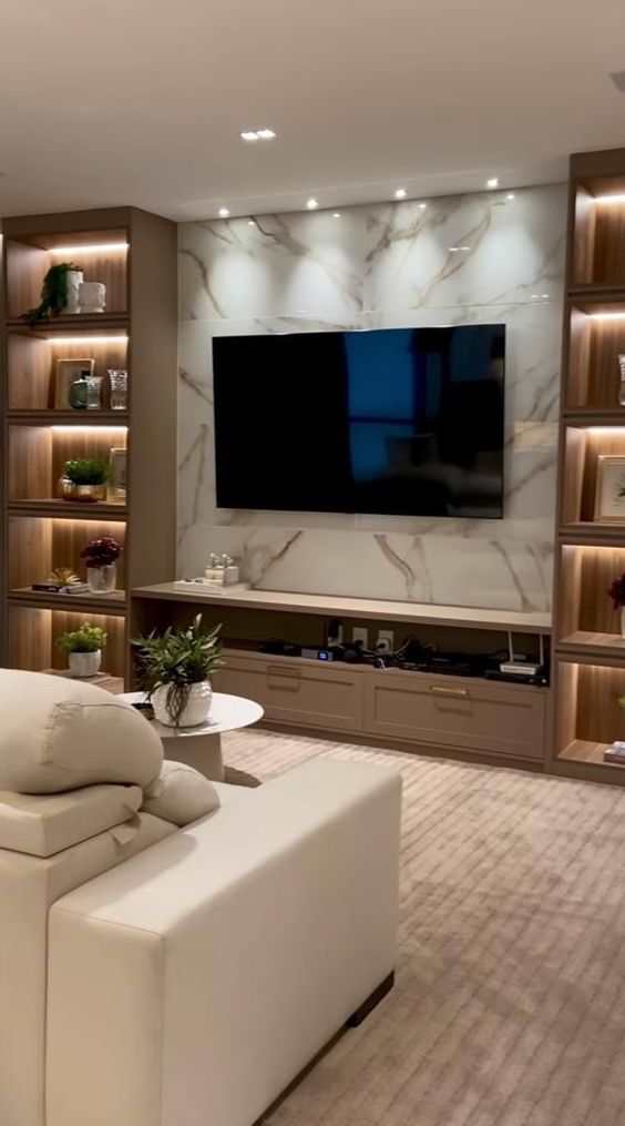 30+ Stylish TV Media Wall Ideas for Modern Living Rooms - HubPages