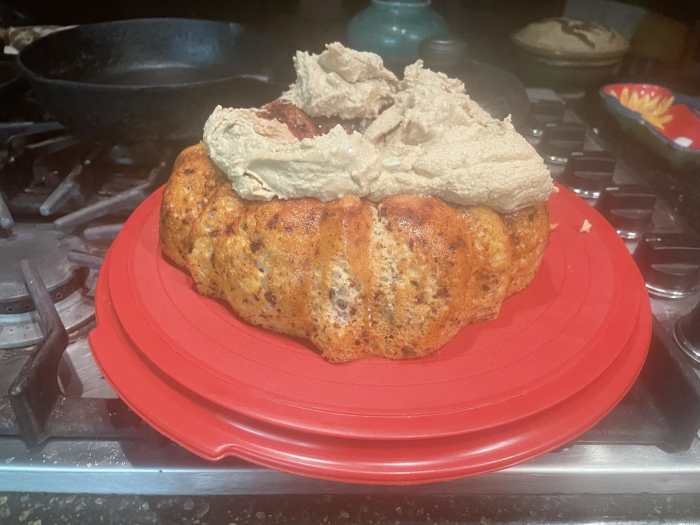 Chocolate Angel Food Cake With Orange Coffee Russian Ice Cream Frosting