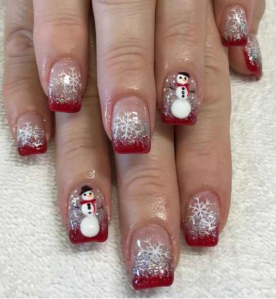Snowman nails