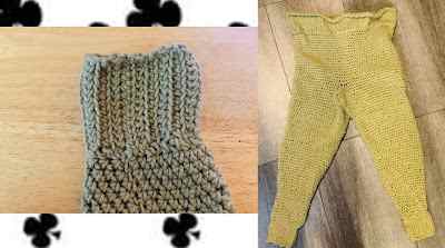 Grey Floral & Crochet Design Lounge Pants