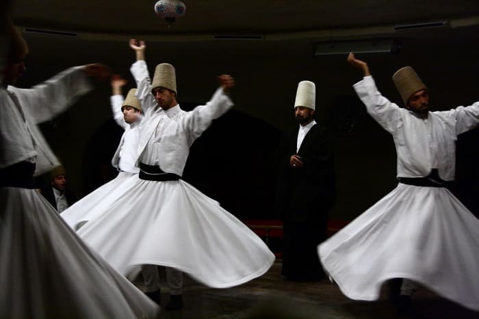 Whirling Dervishes (Muslim Sufi mystics)
