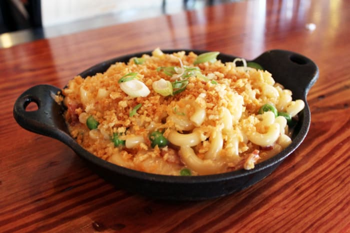 Macaroni and cheese is sure to be a hit at any potluck.