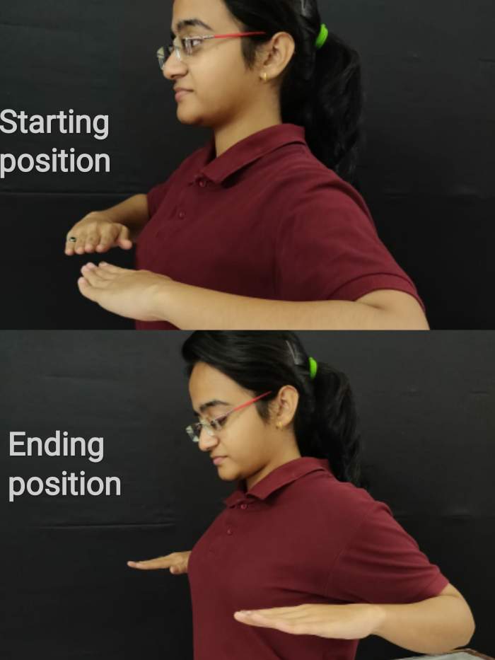 Alternating between bringing the hands together and bringing the elbows together helps maintain range of motion in the upper back.