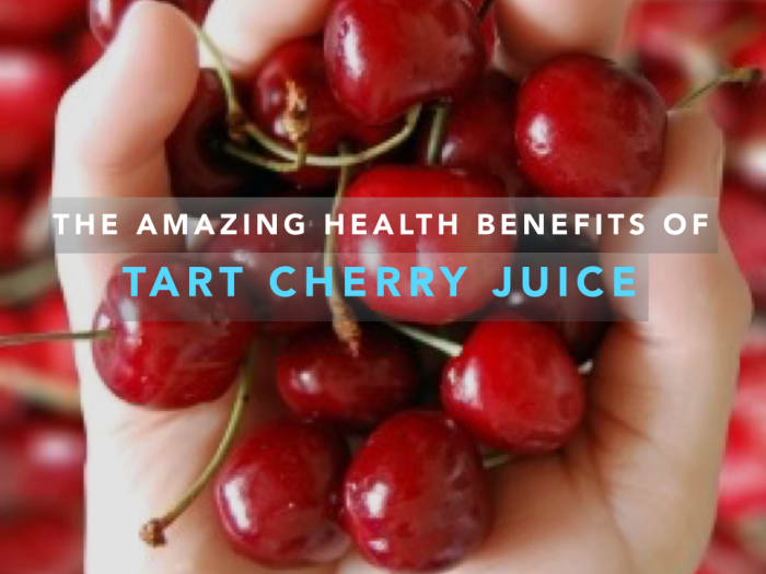 The health benefits of cherries, which are a natural antioxidant rich in potassium known to combat insomnia and gout.