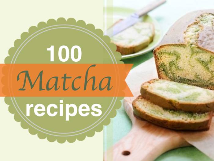 100 matcha recipes! Recipes include everything from matcha eggnog, matcha cookies, matcha smoothies, matcha brownies to matcha martinis!