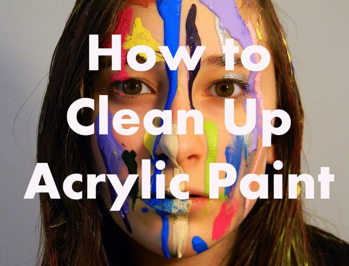 Acrylic paint dries fast, clean stains while they are still wet. Here are some tips on how to clean up acrylic paint from brushes, painting palettes, or clothes whether they are still wet or after they are dry.