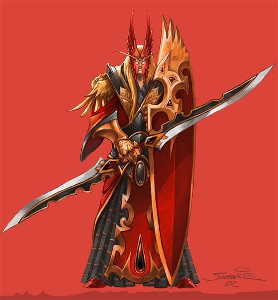 World of Warcraft has its own spellbreakers, of course, but nobody knows how they get away with using a two-bladed sword *and* a tower shield.