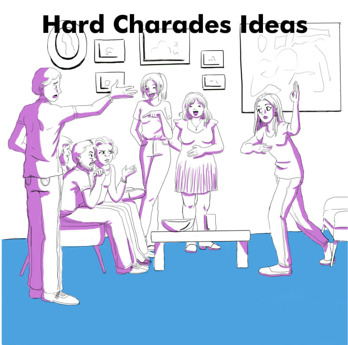 Are you looking for a true challenge for your next charades game? Try these words from books, movies, and more.