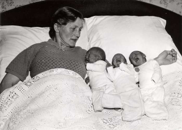 Eddy, Robert, and David were just babies when they were torn apart from each other. (Note: This photo shows a different set of triplets.)