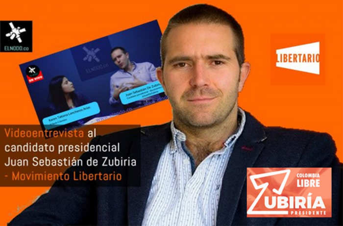 Movimiento Libertario candidate for president of Columbia Juan Sebastian de Zubiria
