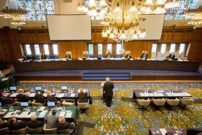 Legal counsels and representatives from the Philippines argue on the tribunal’s jurisdiction over the case against China on the South China Sea dispute.