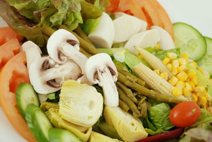 If just an apple's supposed to do that, then I'm in good shape! Salads make up two-thirds of my daily diet.