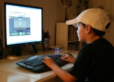 Kids connect through technology.