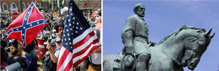 Unite the Right Rally (Charlottesville, VA - August 11-12, 2017) and statue of Confederate General Robert E. Lee