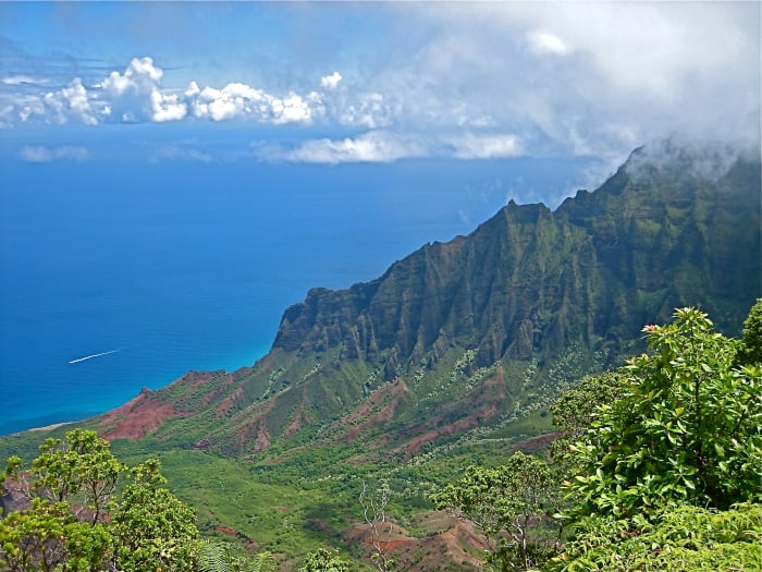 View of Napali Coast from Kokee State Park. This is one of the must-see spots on the island.